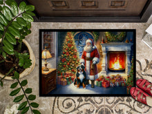 Load image into Gallery viewer, Bernese Mountain Dog and Santa Claus Doormat-24x36 Indoor / Outdoor Rug | Made in USA