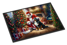 Load image into Gallery viewer, Bernese Mountain Dog and Santa Claus Doormat - 18X27 Indoor / Outdoor Rug | Made in USA
