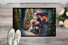 Load image into Gallery viewer, Bichon Frise and Santa Claus Doormat