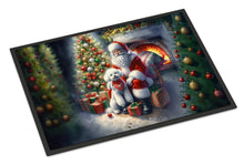 Load image into Gallery viewer, Bichon Frise and Santa Claus Doormat