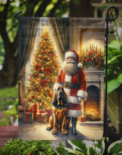 Load image into Gallery viewer, Bloodhound with Santa Garden Flag – Christmas Dog Yard Decor