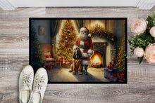 Load image into Gallery viewer, Bloodhound and Santa Claus Doormat-24x36 Indoor / Outdoor Rug | Made in USA