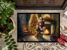 Load image into Gallery viewer, Bloodhound and Santa Claus Doormat-24x36 Indoor / Outdoor Rug | Made in USA
