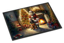 Load image into Gallery viewer, Bloodhound and Santa Claus Doormat