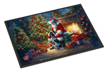 Load image into Gallery viewer, Bluetick Hound and Santa Claus Doormat-24x36 Indoor / Outdoor Rug | Made in USA