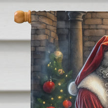 Load image into Gallery viewer, Border Collie and Santa Claus House Flag