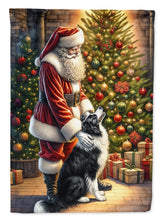 Load image into Gallery viewer, Border Collie and Santa Claus House Flag