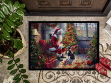 Load image into Gallery viewer, Boston Terrier and Santa Claus Doormat-24x36 Indoor / Outdoor Rug | Made in USA