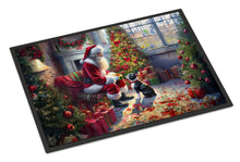 Load image into Gallery viewer, Boston Terrier and Santa Claus Doormat - 18X27 Indoor / Outdoor Rug | Made in USA
