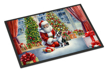 Load image into Gallery viewer, Boston Terrier and Santa Claus Doormat - 18X27 Indoor / Outdoor Rug | Made in USA