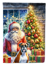 Load image into Gallery viewer, Boxer and Santa Claus House Flag