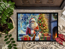 Load image into Gallery viewer, Boxer and Santa Claus Doormat-24x36 Indoor / Outdoor Rug | Made in USA