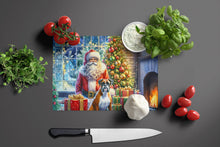 Load image into Gallery viewer, Boxer and Santa Claus Glass Cutting Boards – Durable, Decorative Kitchen Art