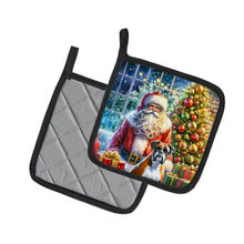 Load image into Gallery viewer, Boxer and Santa Claus Pot Holders - Set of 2 Decorative Kitchen Helpers | Made in the USA