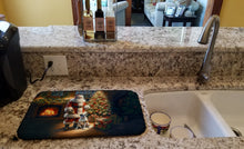 Load image into Gallery viewer, Boxer and Santa Claus Dish Drying Mat