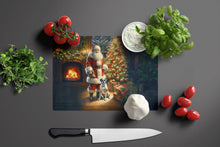 Load image into Gallery viewer, Boxer and Santa Claus Glass Cutting Boards – Durable, Decorative Kitchen Art