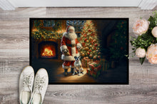 Load image into Gallery viewer, Boxer and Santa Claus Doormat - 18X27 Indoor / Outdoor Rug | Made in USA