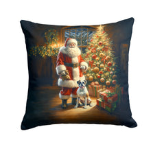 Load image into Gallery viewer, Boxer and Santa Claus Throw Pillow