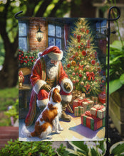 Load image into Gallery viewer, Brittany with Santa Garden Flag – Christmas Dog Yard Decor