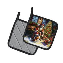 Load image into Gallery viewer, Brittany and Santa Claus Pot Holders - Set of 2 Decorative Kitchen Helpers | Made in the USA