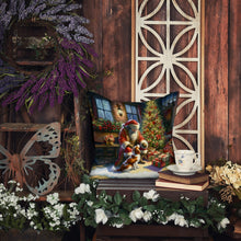 Load image into Gallery viewer, Brittany and Santa Claus Throw Pillow