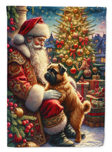 Load image into Gallery viewer, Brussels Griffon and Santa Claus House Flag