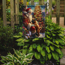 Load image into Gallery viewer, Brussels Griffon with Santa Garden Flag – Christmas Dog Yard Decor