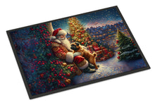 Load image into Gallery viewer, Brussels Griffon and Santa Claus Doormat