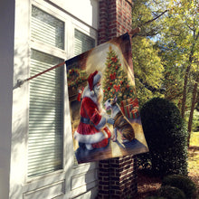 Load image into Gallery viewer, Bull Terrier and Santa Claus House Flag