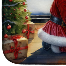 Load image into Gallery viewer, Bull Terrier and Santa Claus Dish Drying Mat