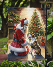 Load image into Gallery viewer, Bull Terrier with Santa Garden Flag – Christmas Dog Yard Decor