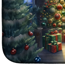 Load image into Gallery viewer, English Bulldog and Santa Claus Dish Drying Mat