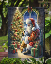 Load image into Gallery viewer, English Bulldog with Santa Garden Flag – Christmas Dog Yard Decor