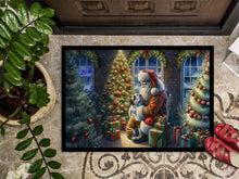 Load image into Gallery viewer, English Bulldog and Santa Claus Doormat-24x36 Indoor / Outdoor Rug | Made in USA