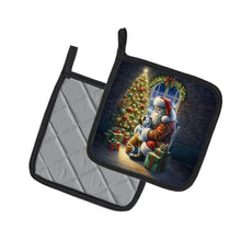Load image into Gallery viewer, English Bulldog and Santa Claus Pot Holders - Set of 2 Decorative Kitchen Helpers | Made in the USA