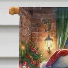 Load image into Gallery viewer, Bullmastiff and Santa Claus House Flag