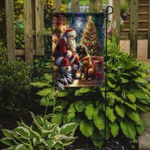 Load image into Gallery viewer, Bullmastiff with Santa Garden Flag – Christmas Dog Yard Decor