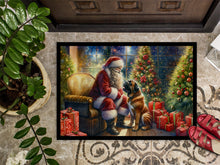 Load image into Gallery viewer, Bullmastiff and Santa Claus Doormat-24x36 Indoor / Outdoor Rug | Made in USA