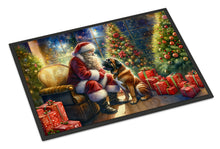 Load image into Gallery viewer, Bullmastiff and Santa Claus Doormat-24x36 Indoor / Outdoor Rug | Made in USA