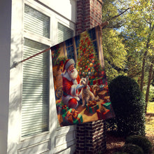 Load image into Gallery viewer, Cairn Terrier and Santa Claus House Flag