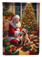 Load image into Gallery viewer, Cairn Terrier and Santa Claus House Flag