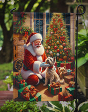Load image into Gallery viewer, Cairn Terrier with Santa Garden Flag – Christmas Dog Yard Decor