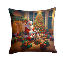 Load image into Gallery viewer, Cairn Terrier and Santa Claus Throw Pillow