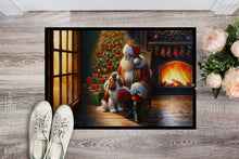 Load image into Gallery viewer, Cavalier Spaniel and Santa Claus Doormat-24x36 Indoor / Outdoor Rug | Made in USA
