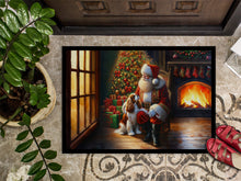 Load image into Gallery viewer, Cavalier Spaniel and Santa Claus Doormat-24x36 Indoor / Outdoor Rug | Made in USA