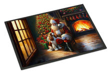 Load image into Gallery viewer, Cavalier Spaniel and Santa Claus Doormat - 18X27 Indoor / Outdoor Rug | Made in USA