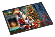 Load image into Gallery viewer, Cavalier Spaniel and Santa Claus Doormat - 18X27 Indoor / Outdoor Rug | Made in USA
