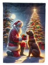 Load image into Gallery viewer, Chesapeake Bay Retriever with Santa Garden Flag – Christmas Dog Yard Decor