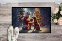 Load image into Gallery viewer, Chesapeake Bay Retriever and Santa Claus Doormat