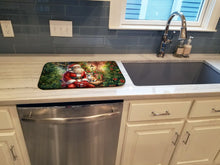 Load image into Gallery viewer, Chihuahua and Santa Claus Dish Drying Mat